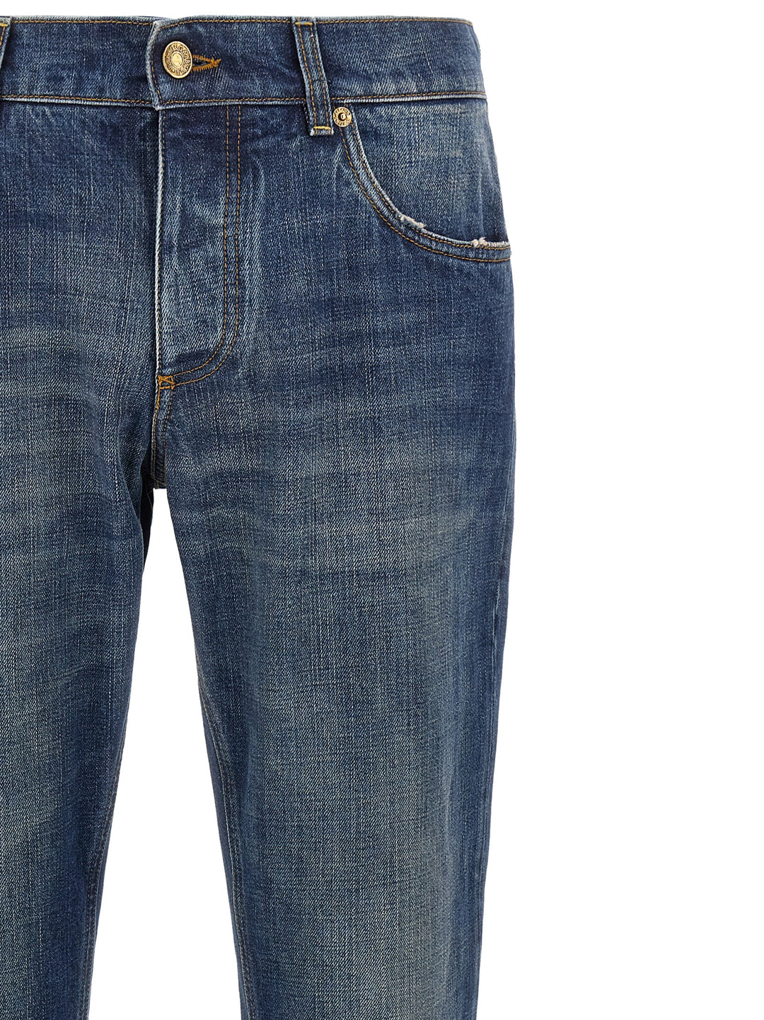 Dolce & Gabbana Logo Plaque Jeans - Blu | e05d0445f1f62bd703c274880359e01309878dac