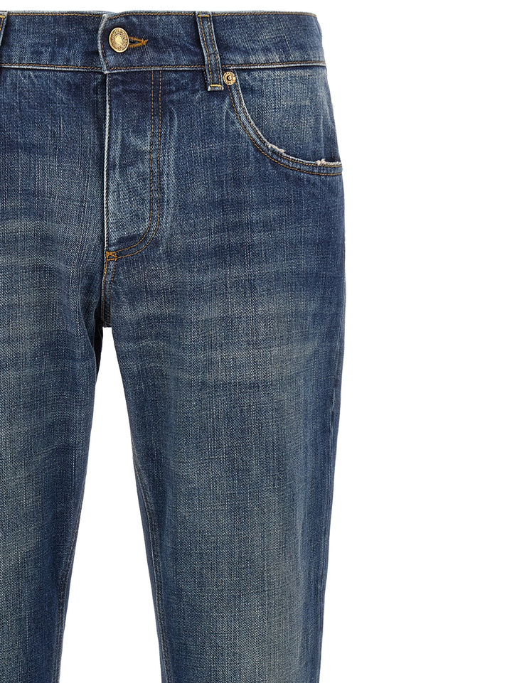 Dolce & Gabbana Logo Plaque Jeans - Blu | e05d0445f1f62bd703c274880359e01309878dac