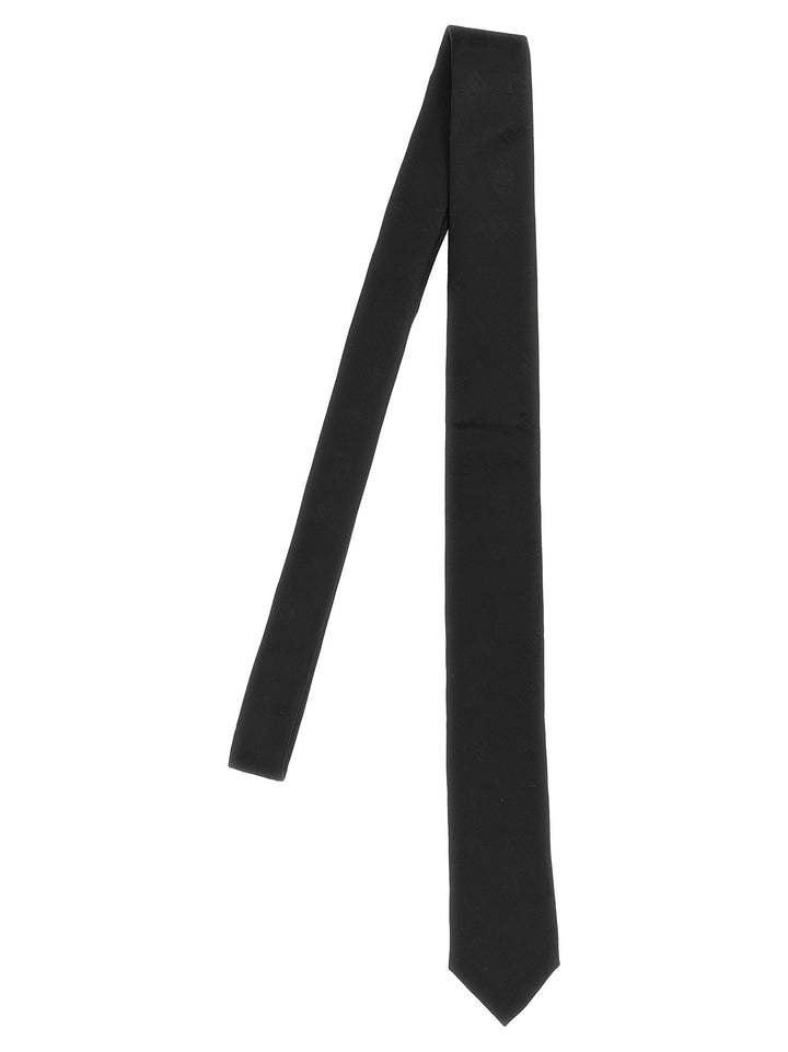 Dolce & Gabbana Jacquard Logo Tie Cravatte - Nero | 8aa1727b161e10089c64697436e093a459332056