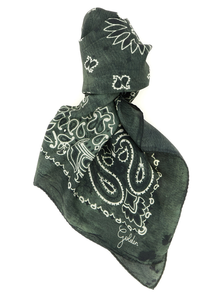Golden Goose Paisley Scarf Sciarpe - Verde | 350c5139ba96ac3ef1233464fcab071011bd760b