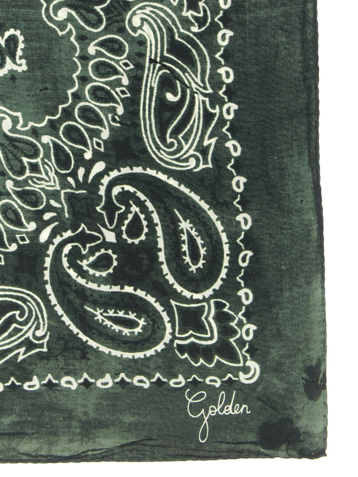 Golden Goose Paisley Scarf Sciarpe - Verde | 2427ac310a6a8881913a681072e3cad80997f554