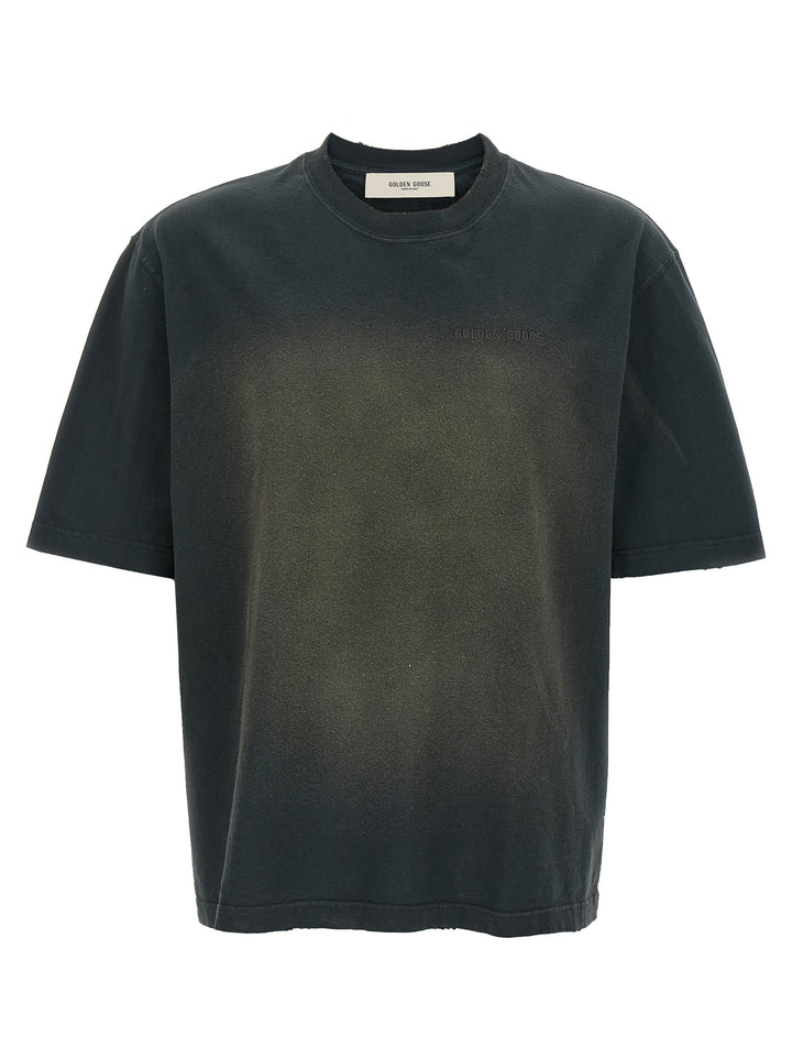 Golden Goose Used Dyed Cotton T shirt - Nero | 29f4002a72c0d9d09c9c79ff52e182fd82eab7f8