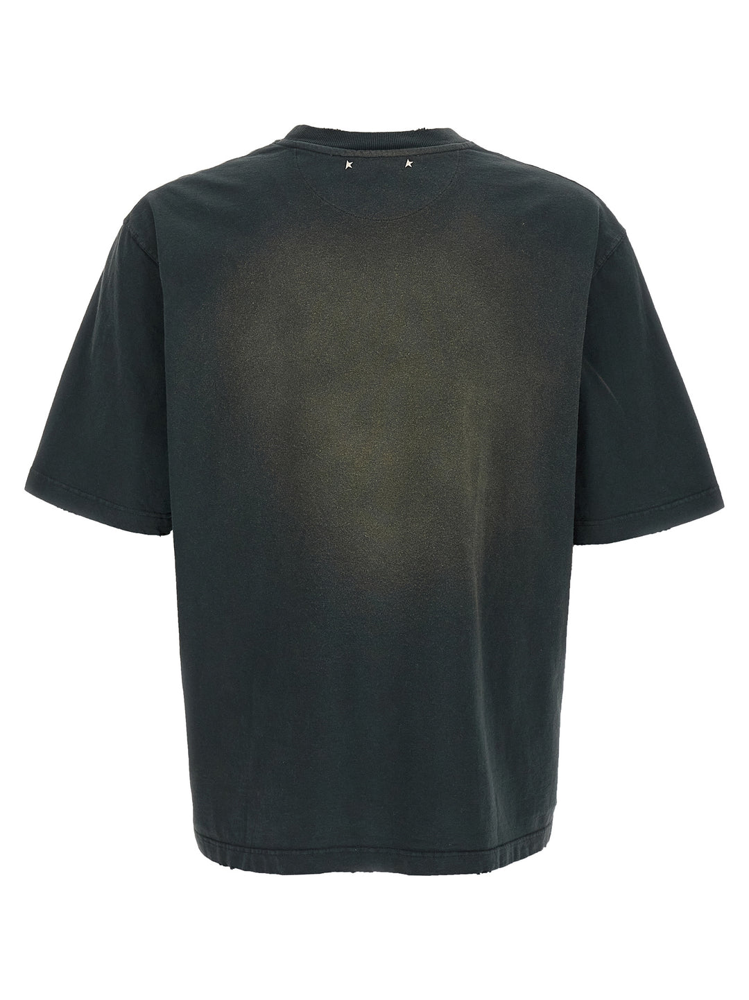 Golden Goose Used Dyed Cotton T shirt - Nero | 5a6118c78129b616b66d2da0544a0cf8877a1e6d