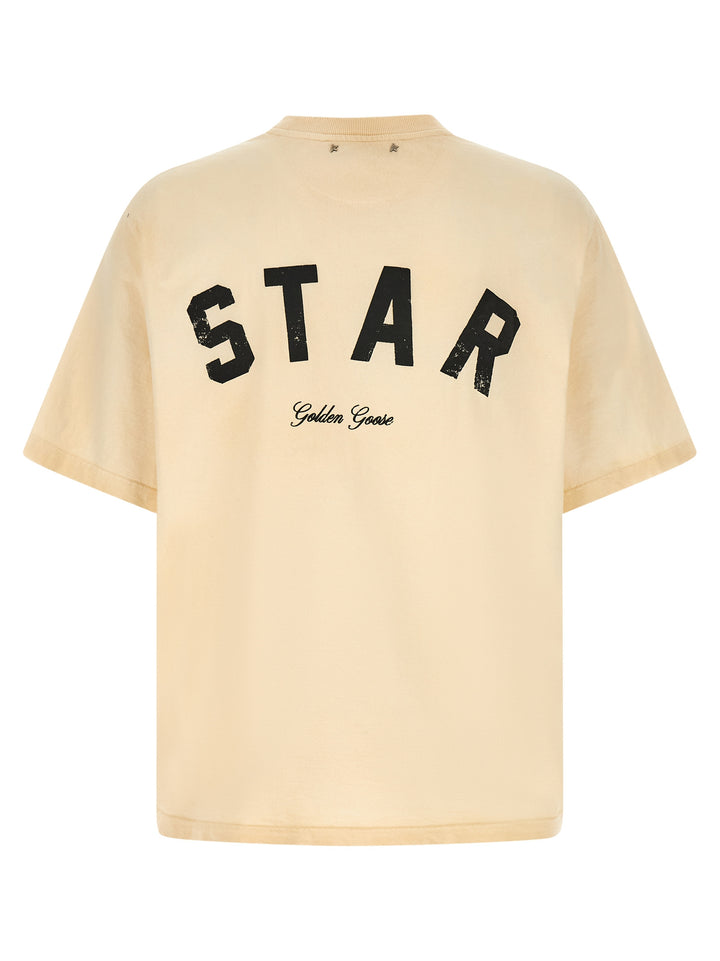 Golden Goose Logo T shirt - Beige | 7974c91682ecad00c98d9512e7807eacf4724003