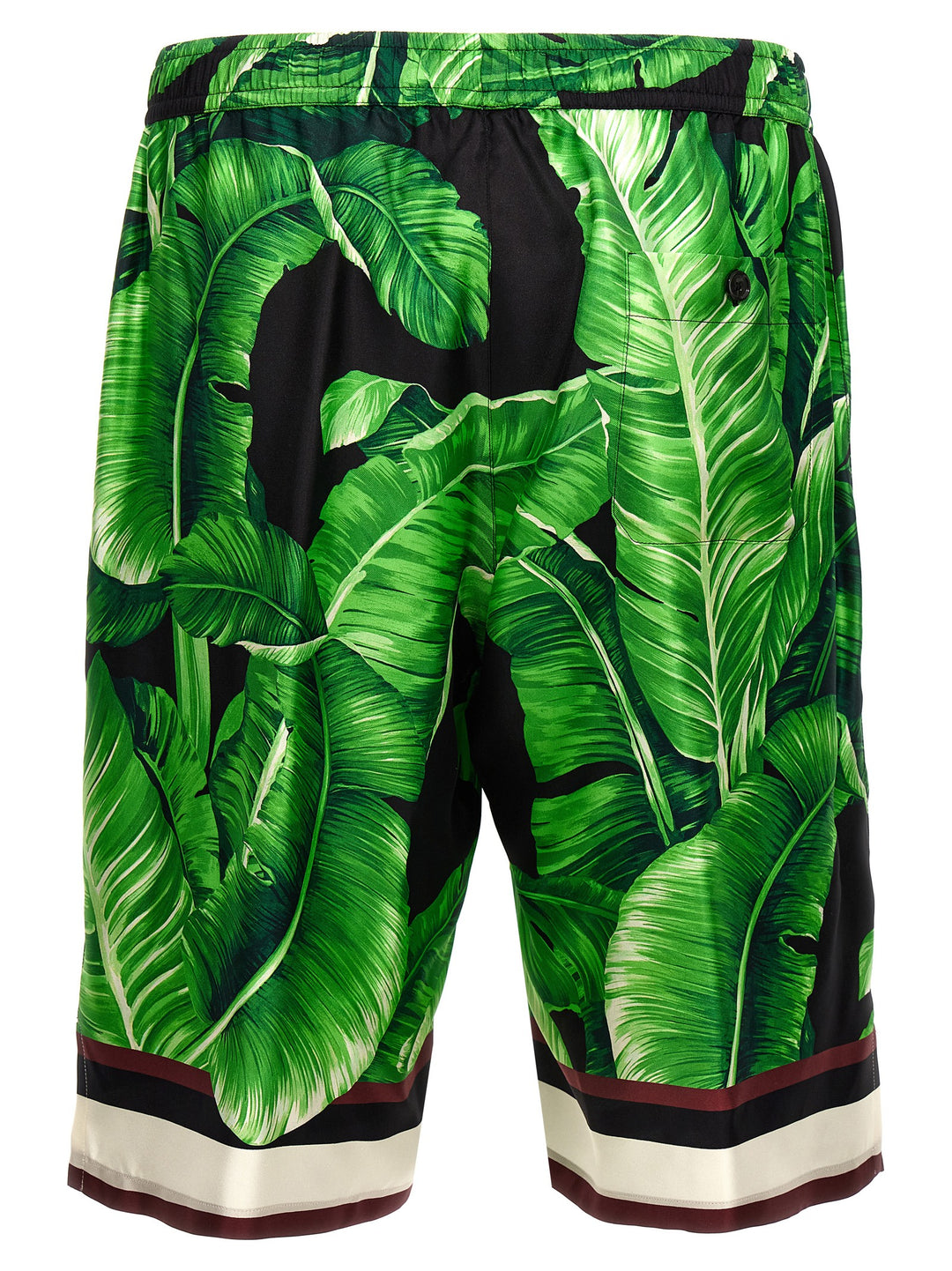 All Over Print Bermuda Shorts Pantaloni Verde