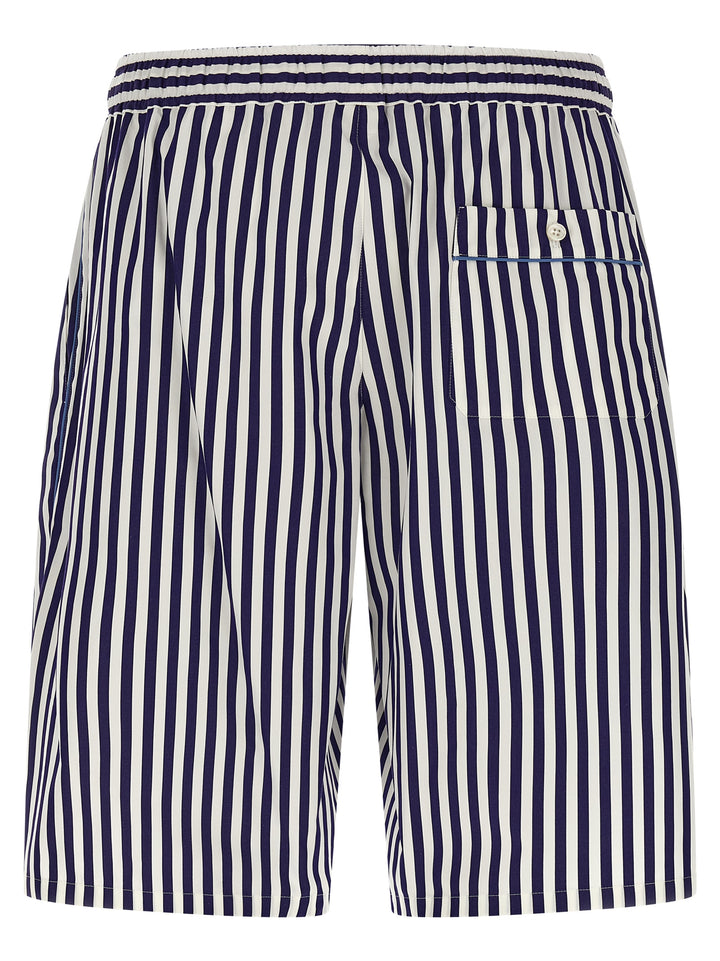 Dolce & Gabbana Striped Bermuda Shorts Bermuda e Short - Blu | 6ecade8e4cbdd025903a30ae5ae759b44aa06b08