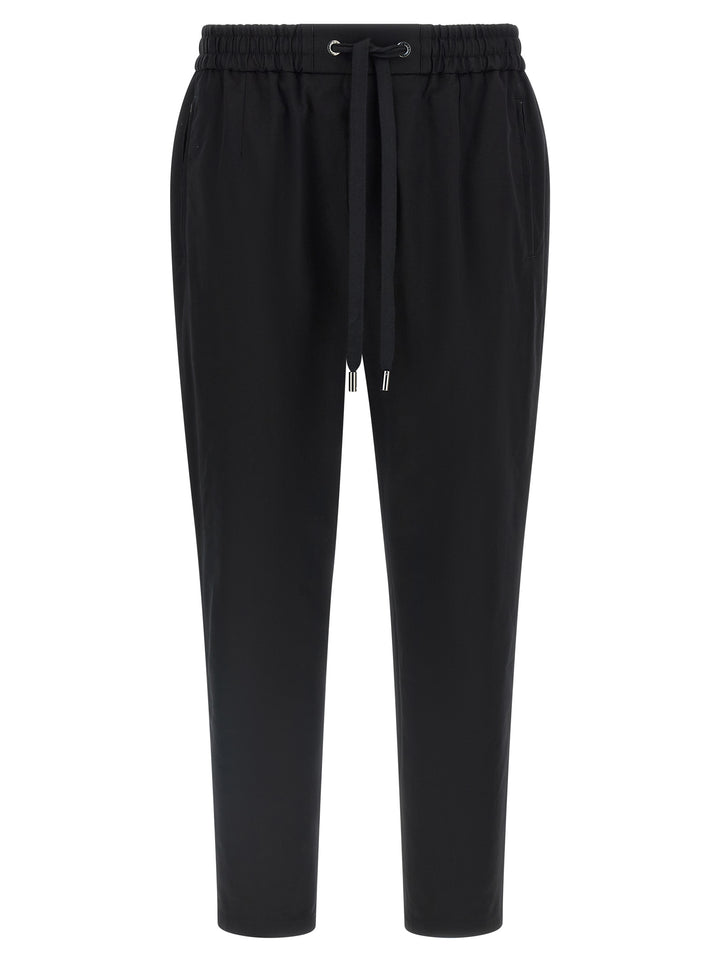 Dolce & Gabbana Logo Plaque Pantaloni - Nero | e0003a1308029bcdf9857af602cbed60725fe3c4