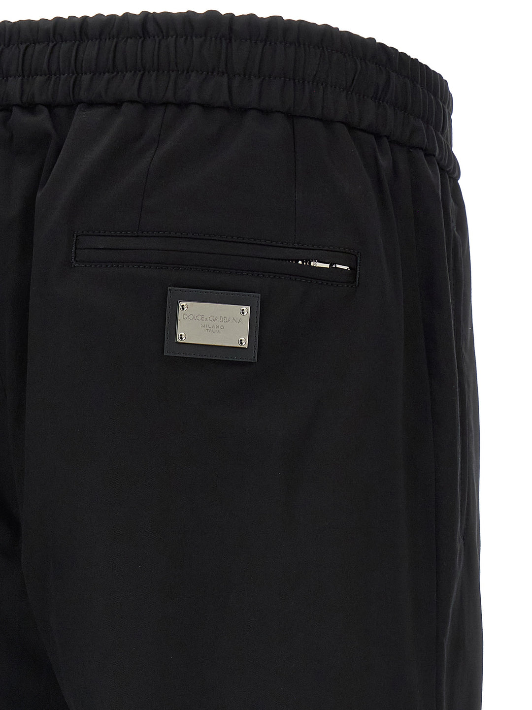 Dolce & Gabbana Logo Plaque Pantaloni - Nero | 33ee99a5e69dd3f74c36e7811359c34119c11629