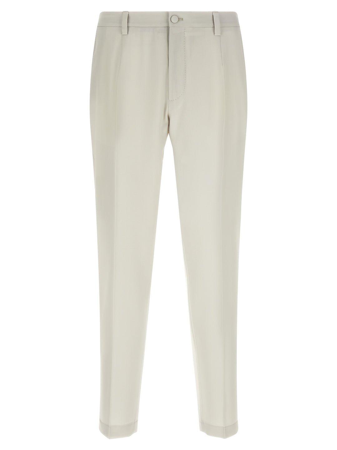 Dolce & Gabbana Poplin Wool Pantaloni - Beige | c782b492426f1973b016cabb63d18764c509e247