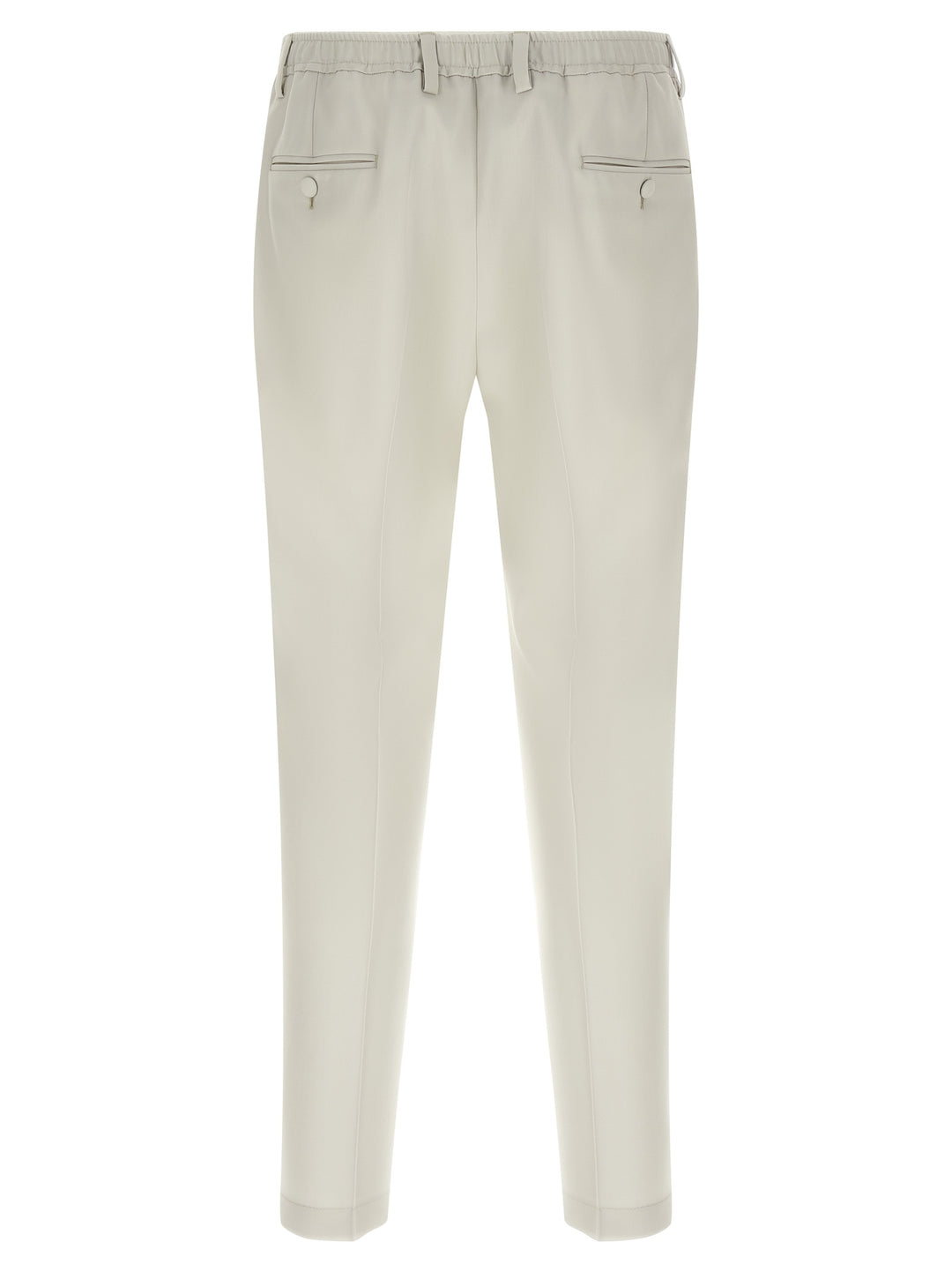 Dolce & Gabbana Poplin Wool Pantaloni - Beige | 4973c03dc93434cd8ab821a28851e154a7a3d38c