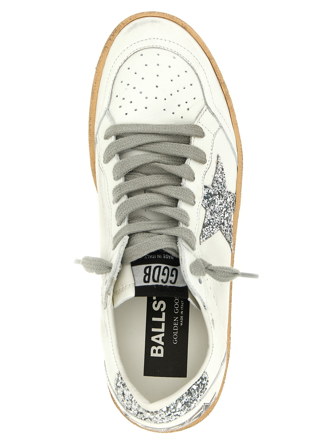 Golden Goose Ball Star Sneakers - Silver | 12dd6d48925dc370a4f8d862bbbd507aec81a832