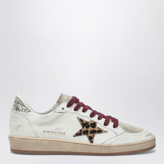 Ball Star Sneakers With Leopard-Print Pony Hair Star