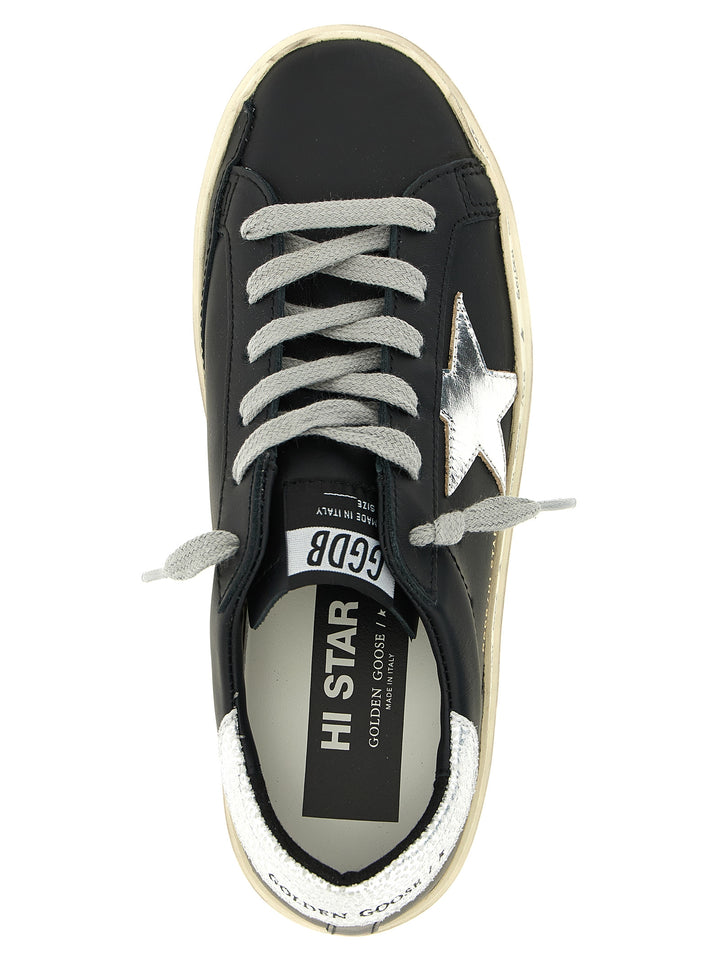 Golden Goose Hi Star Sneakers - Nero | 87e98e140f87c21b898813403c61082df94f6e22
