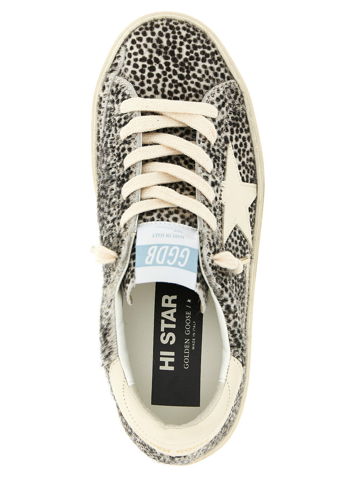 Golden Goose Hi Star Sneakers - Bianco/Nero | 4d1c0c0836ebdcf0197bf0ddde82938dc802c9c3
