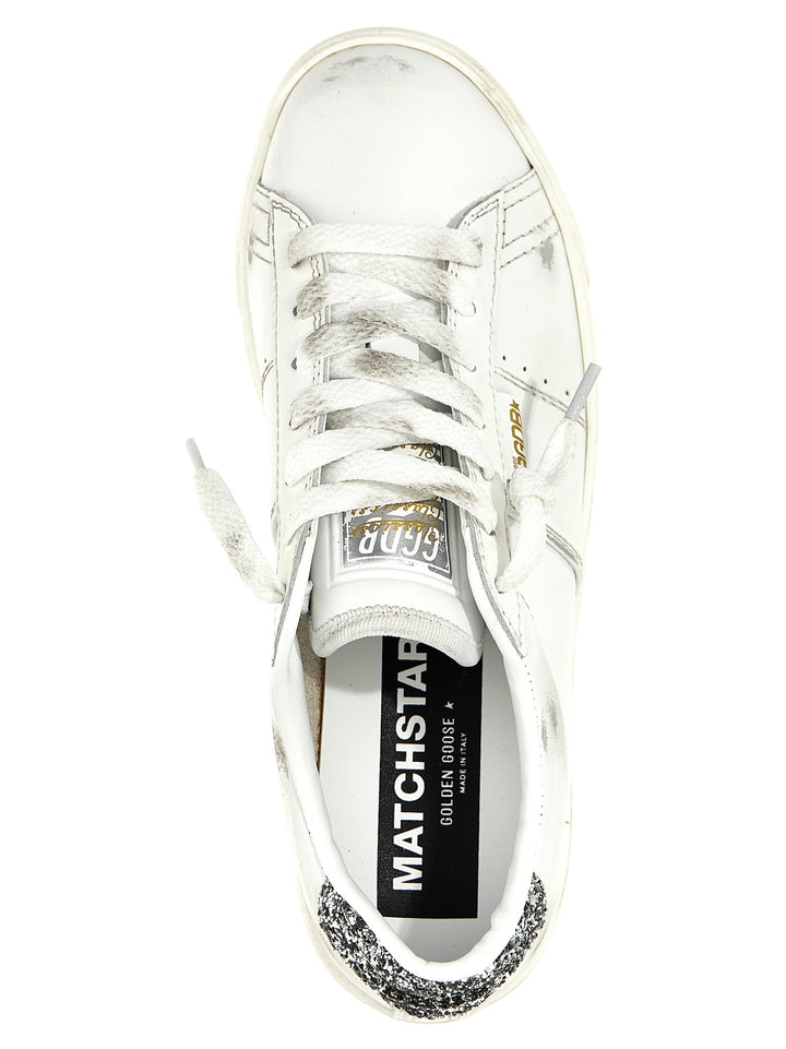 Golden Goose Matchstar Sneakers - Silver | 87bbf9e683ddd4028eb63439fbb6298aab0513bf