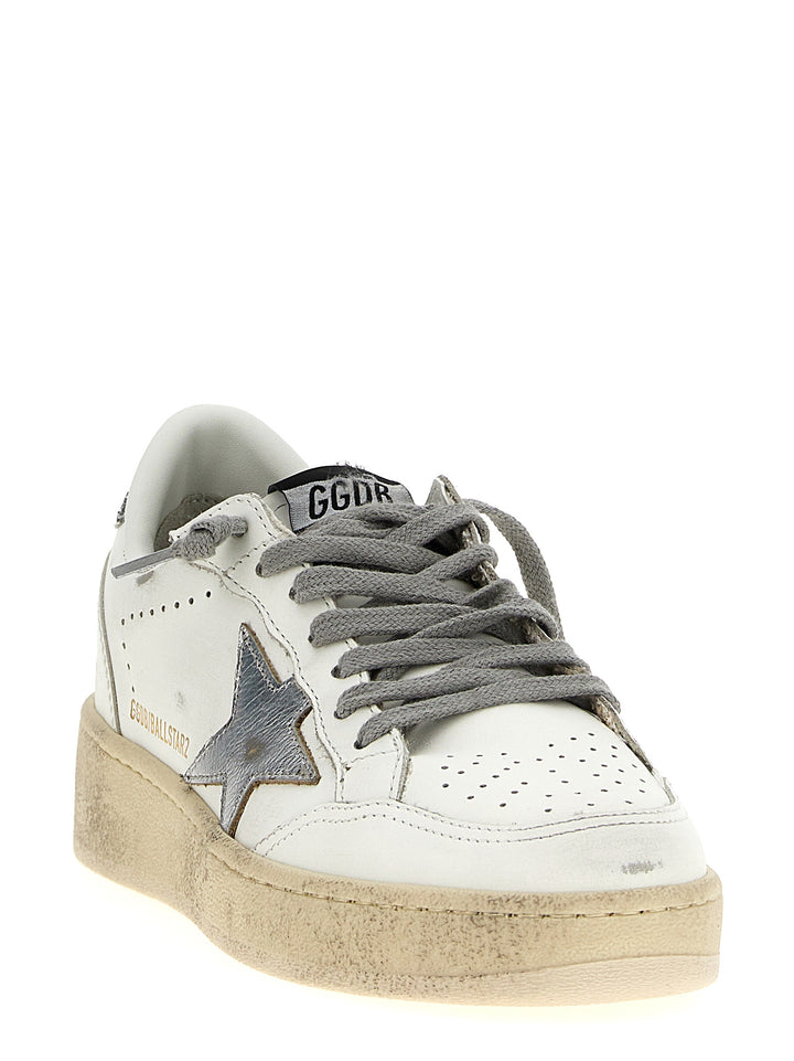 Golden Goose Ball Star 2 Sneakers - Silver | cbe60deb44e5dbe1102ed0928dbc39bab95d7c13