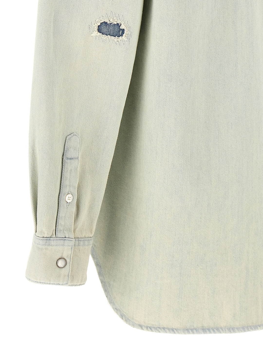 Golden Goose Becca Camicie - Celeste | ed46f33f6522cf94553ff9ee488b855ee0511703