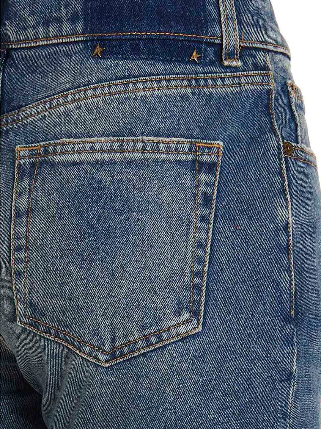 Golden Goose Used-Effect Hem Detail Jeans - Blu | 43168c488653d783b939ee7ce3db16e8a73739db