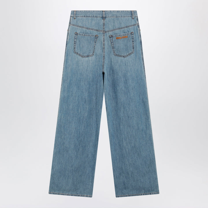 Miu Miu Pantaloni - Celeste | c3aefd5bb003e832cea4836fef9f92721f7f7852