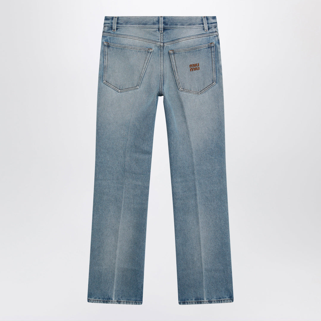 Miu Miu Pantaloni - Celeste | 28c8300e7c6a807c31b3ccaf8f33826d72f578dd