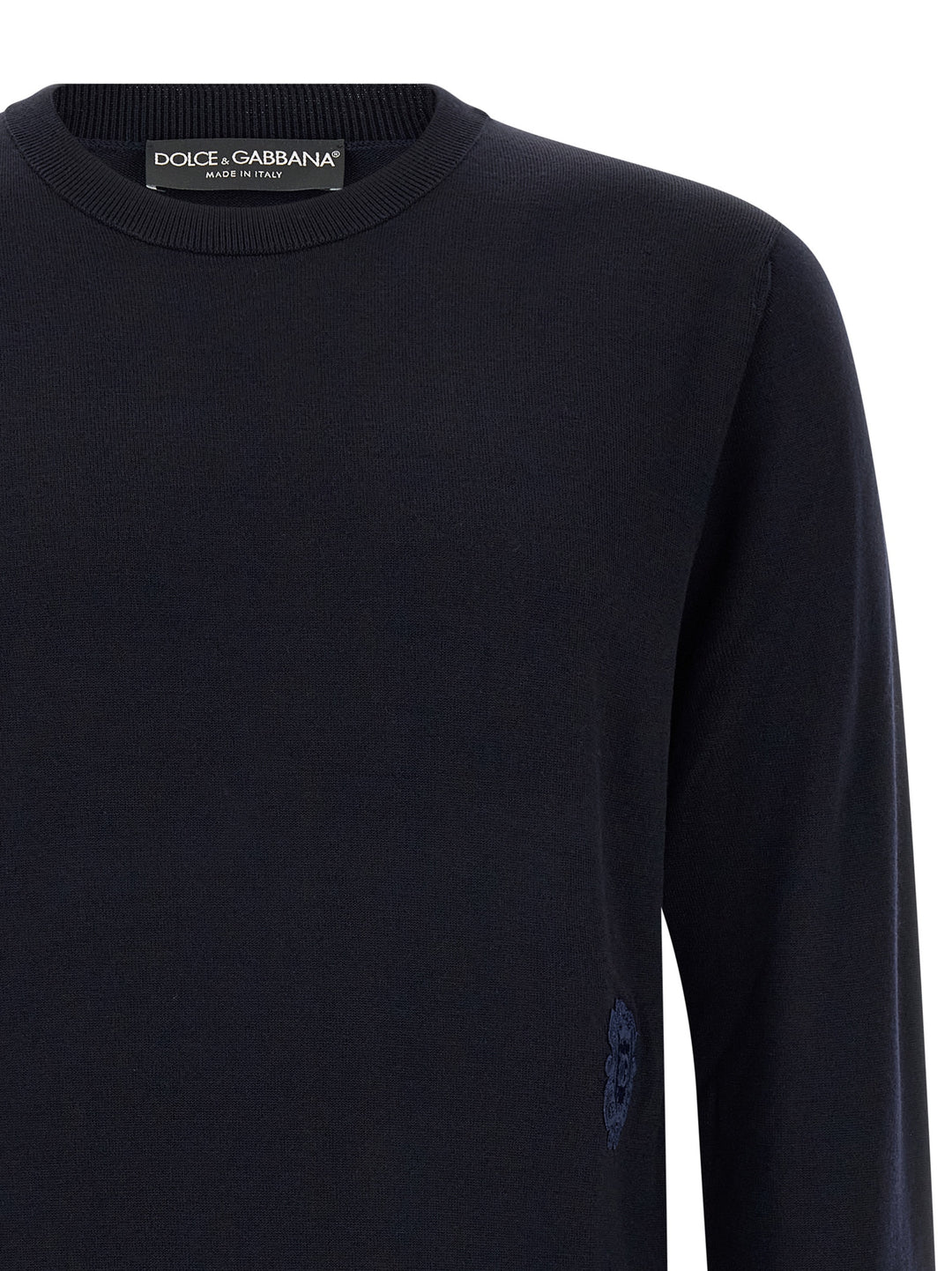 Dolce & Gabbana Heraldic Coat Of Arms Sweater Maglioni - Blu | 0b6bcd40536879e1186bf866ba11aa2e9d7fdc04