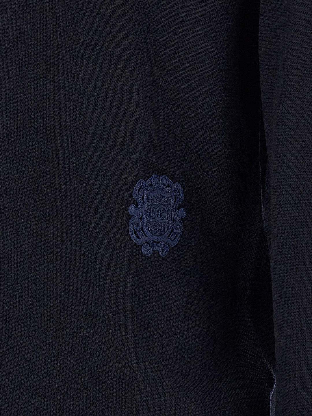 Dolce & Gabbana Heraldic Coat Of Arms Sweater Maglioni - Blu | 6a12661d1a2cd06f7b08301662a3429c37e2ab3b