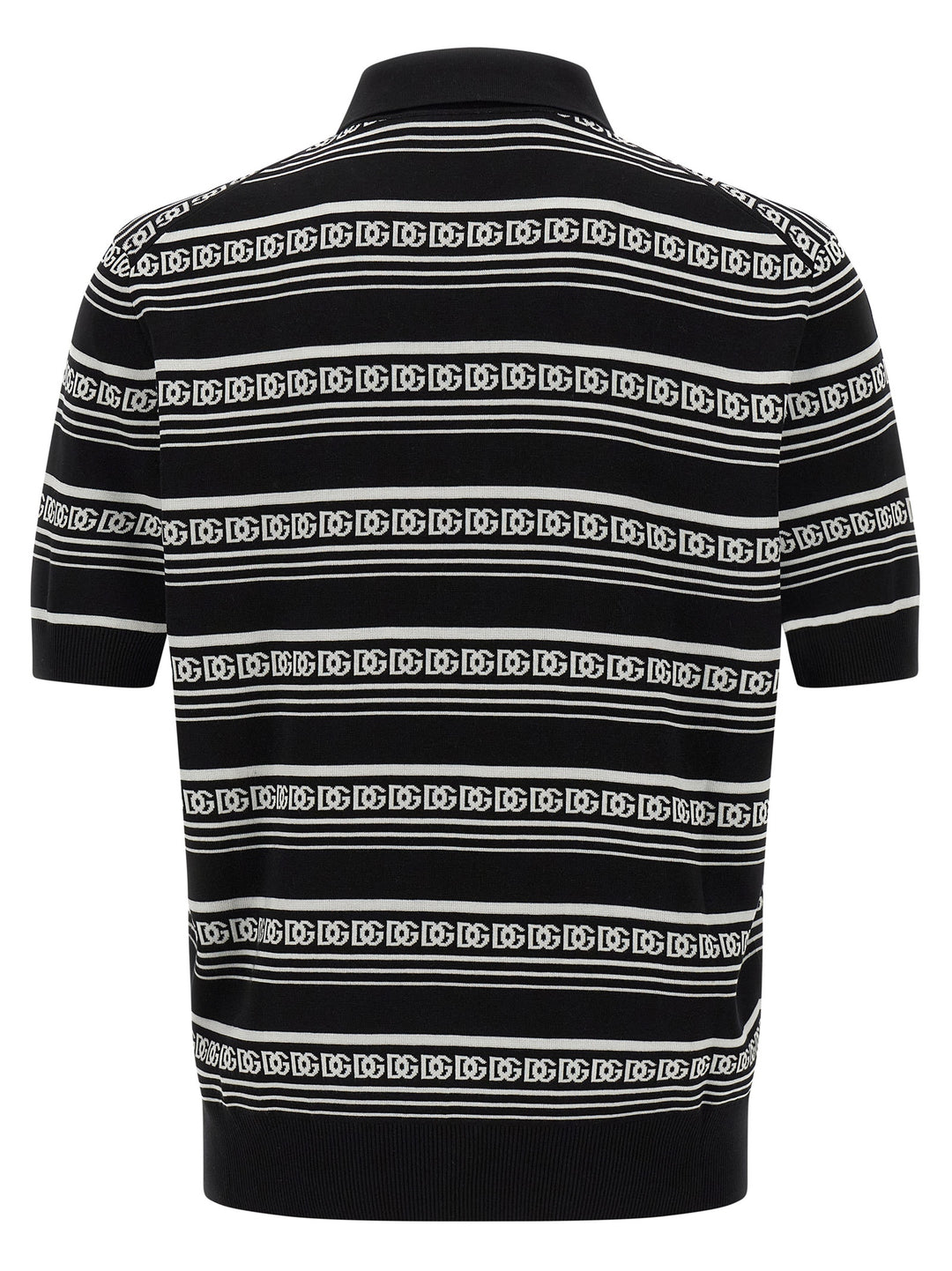 Dolce & Gabbana Knitted  Shirt Polo - Bianco/Nero | c4f8356a19500c7e47f239d4fb61858646c893bc