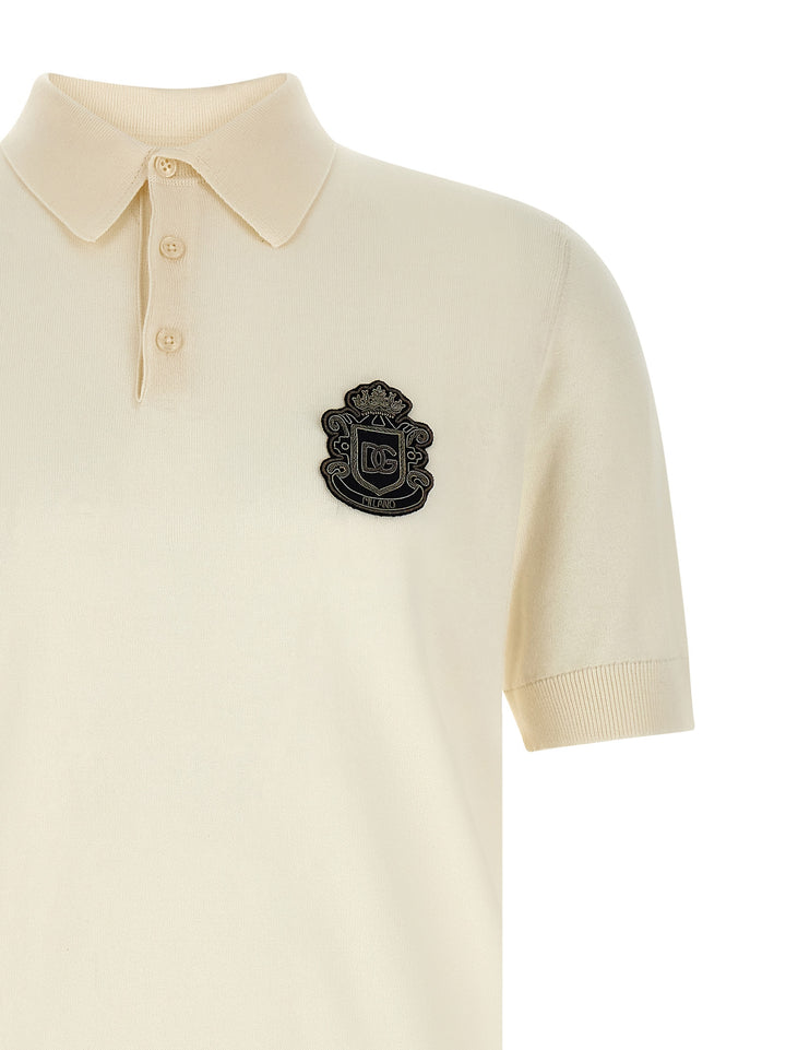 Dolce & Gabbana Dg Polo - Bianco | ade9067586abc2d8966574a42c759fd664f5918d