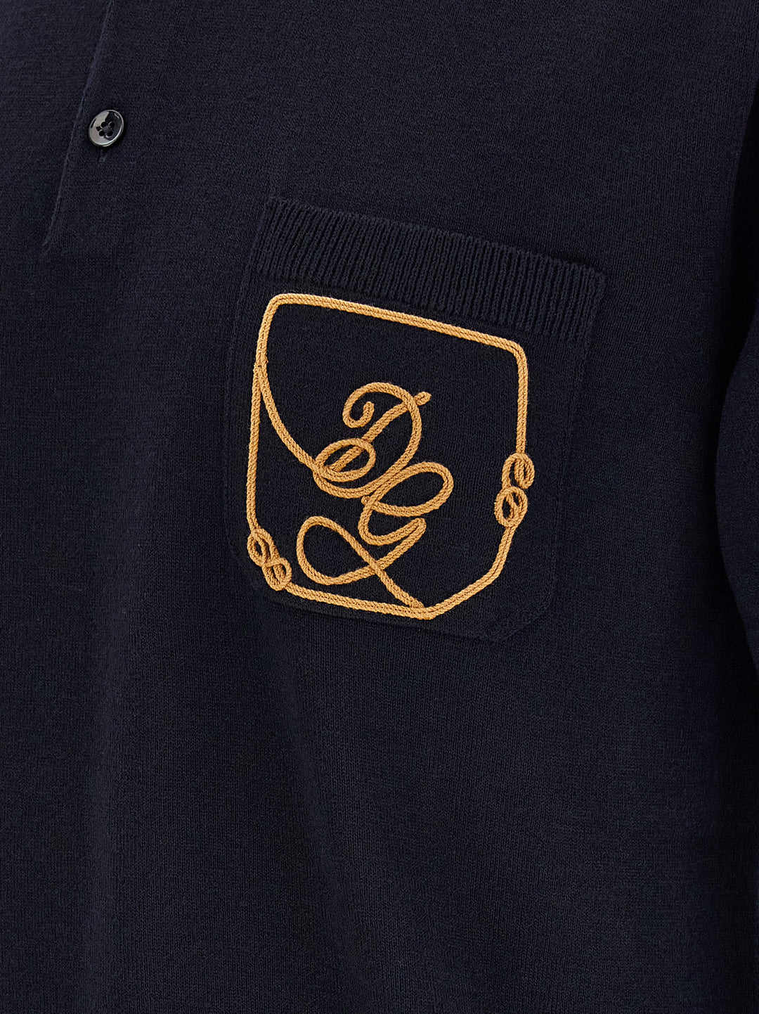 Dolce & Gabbana Logo Embroidery  Shirt Polo - Blu | 7360df90daf0ae4433b0c64b3f78759650b38f27