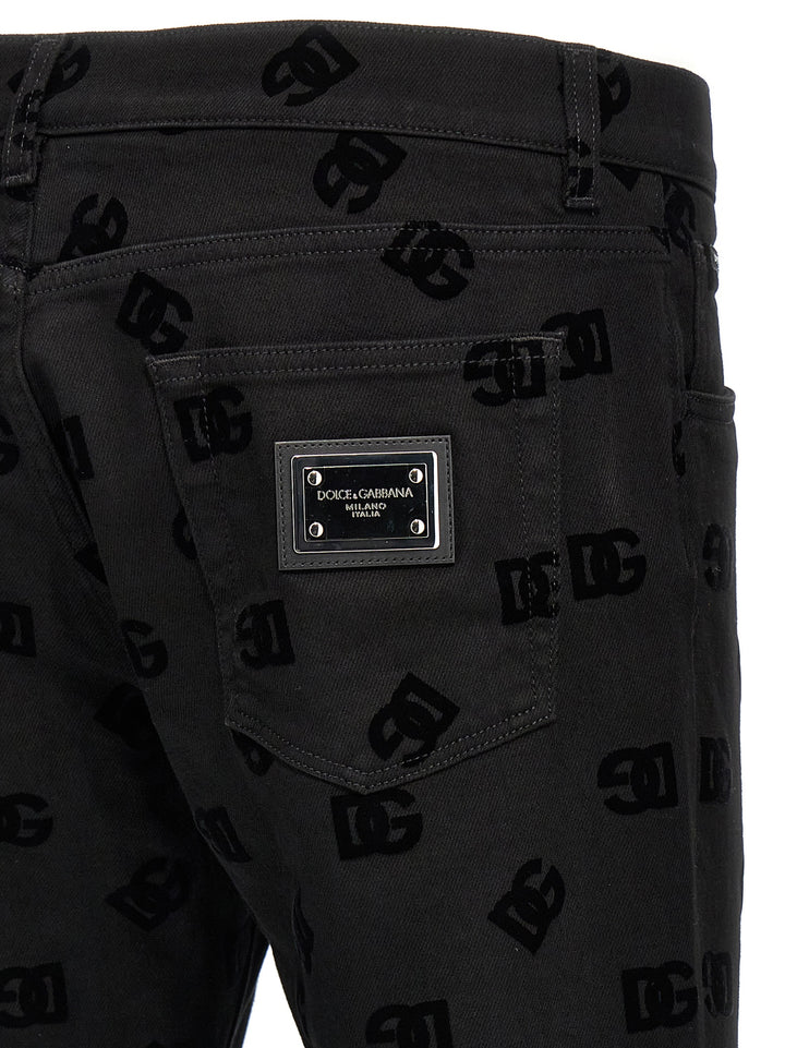 Dolce & Gabbana Logo Jeans - Nero | 9c885708d9b904274fe657b02a5cb5b976969883