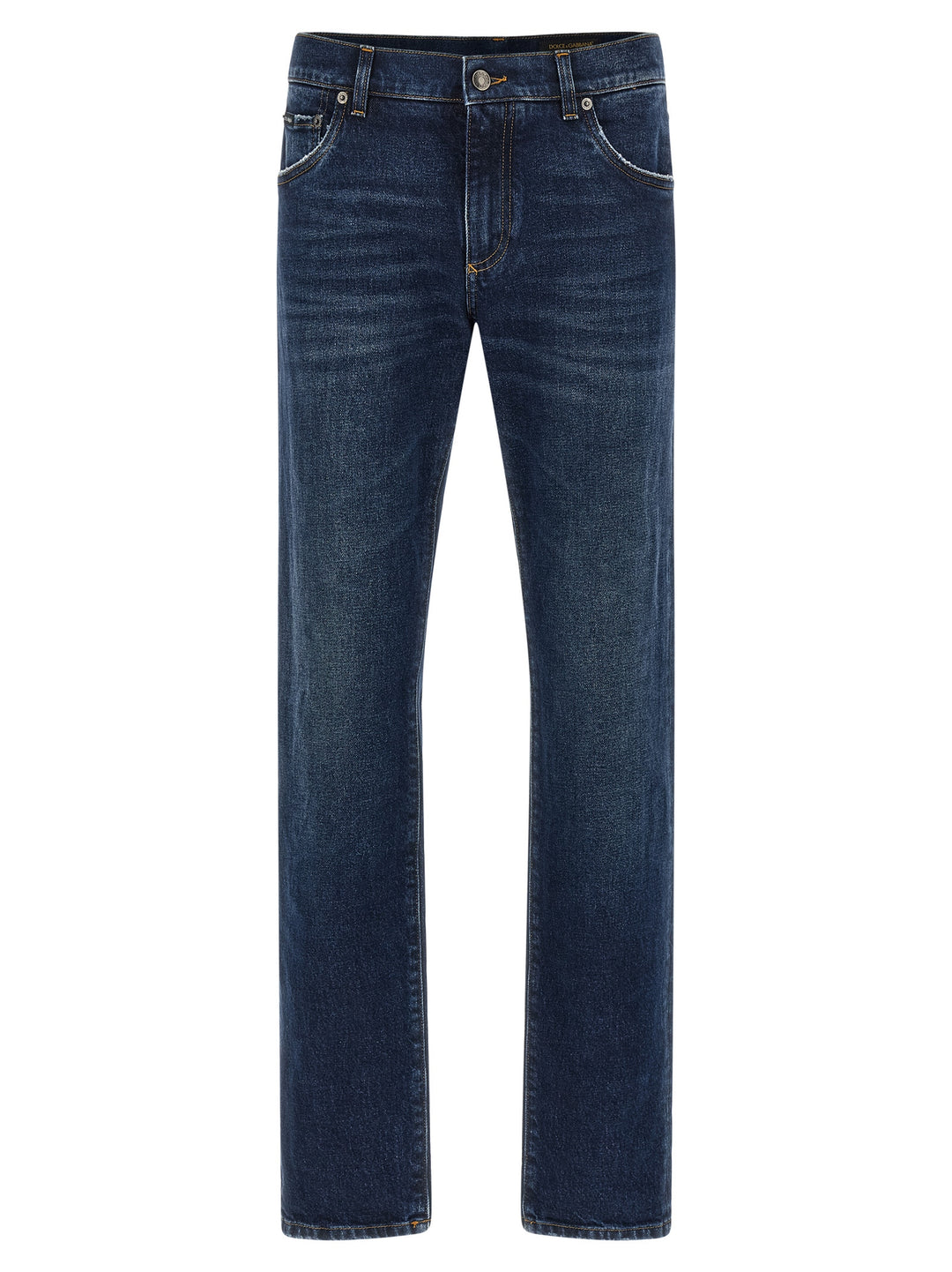 Dolce & Gabbana Logo Plaque Jeans - Blu | 5994af19521b4ff5b25e4add41680f1ea9c17caf