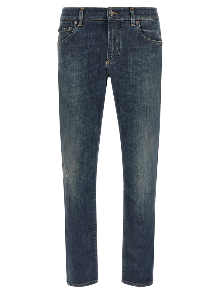 Dolce & Gabbana Used Effect Jeans - Blu | 53fdd52b292cf41b962653131d5ec7e730144407