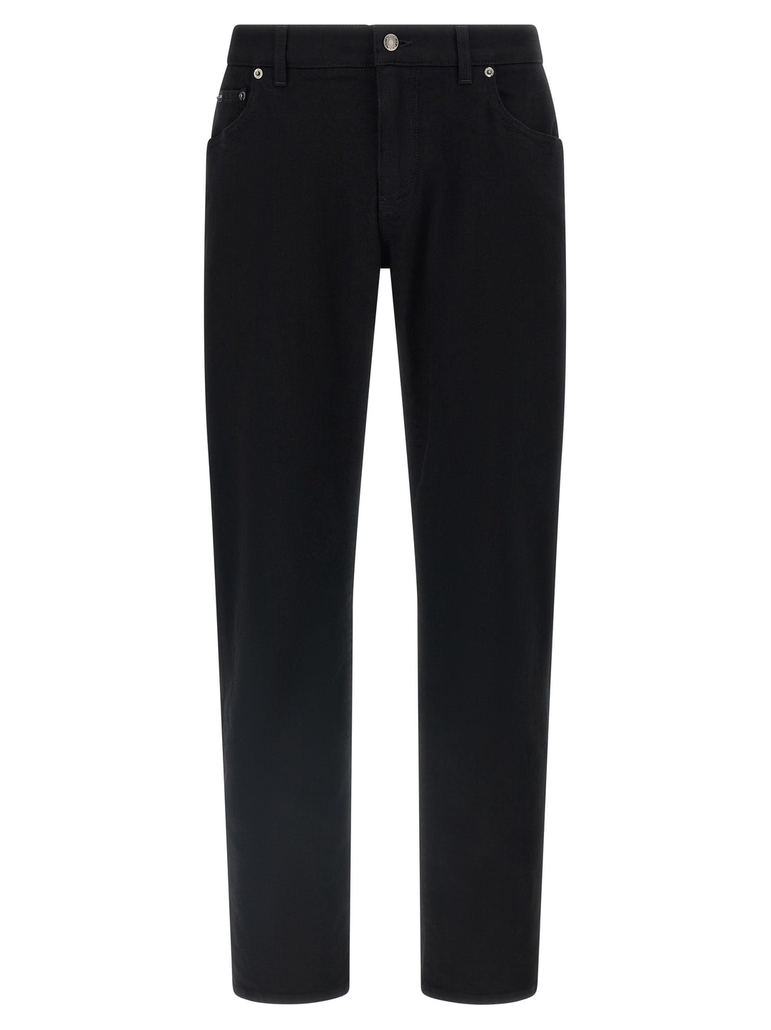 Dolce & Gabbana Logo Plaque Jeans - Nero | db11f6b4588e96a938f6cbc5282a6c3d6af37fba
