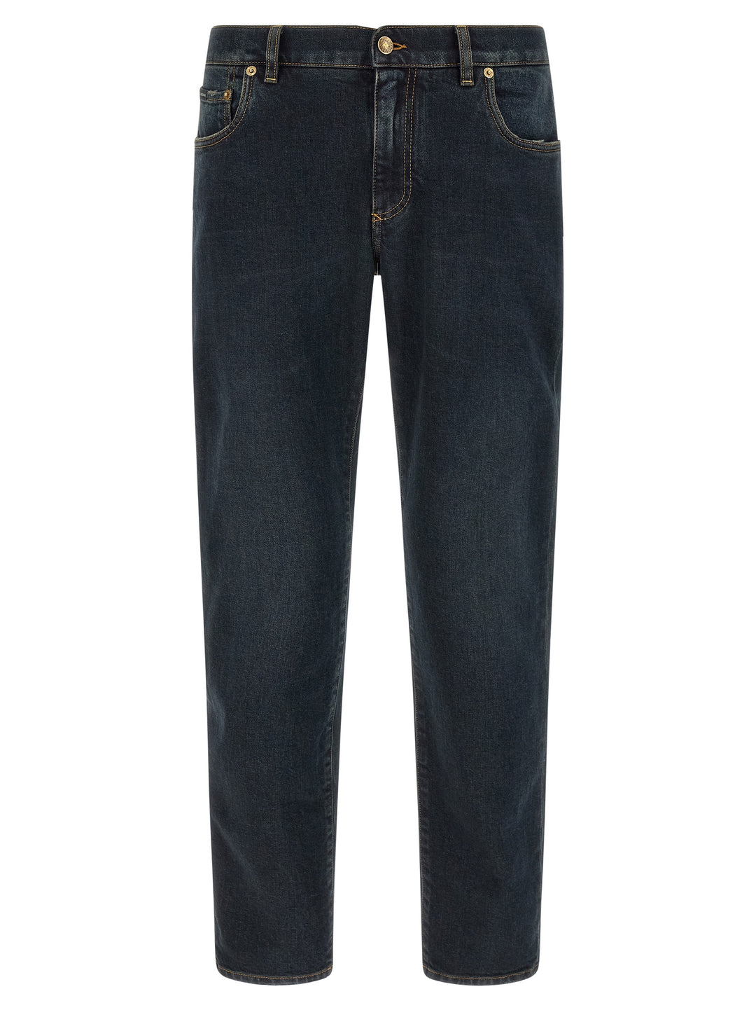 Dolce & Gabbana Logo Plaque Jeans - Blu | 6eafd3e29bbaecd9aa21569bf64db12966078d57