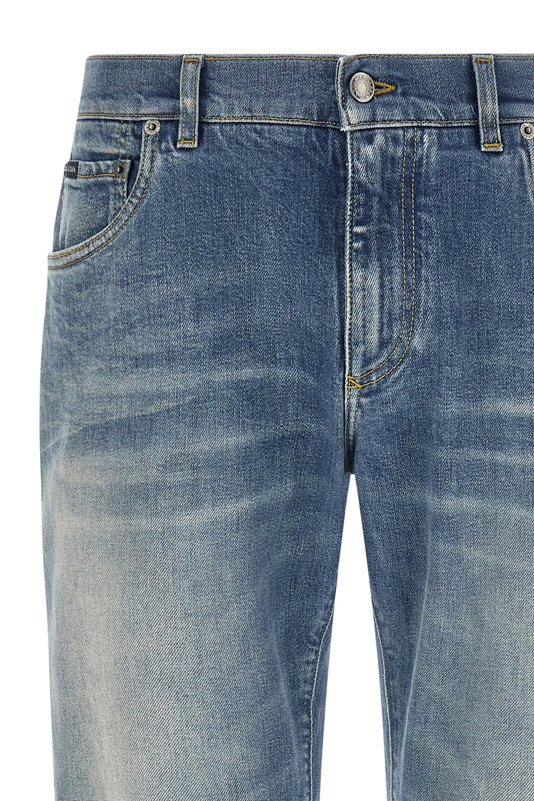 Dolce & Gabbana Logo Plaque Jeans - Blu | ff4894561b5c3ee825ec0a314fe1487214fa492c