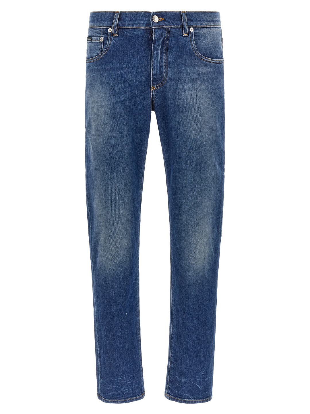 Dolce & Gabbana Logo Embroidery Jeans - Blu | cfb3e0db0618f4855191fb5300b7a465dd88b565