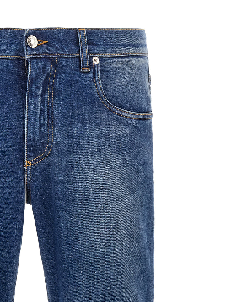 Dolce & Gabbana Logo Embroidery Jeans - Blu | bb7b55f7be5780caa0c158967f5cdec0e7f9b23f