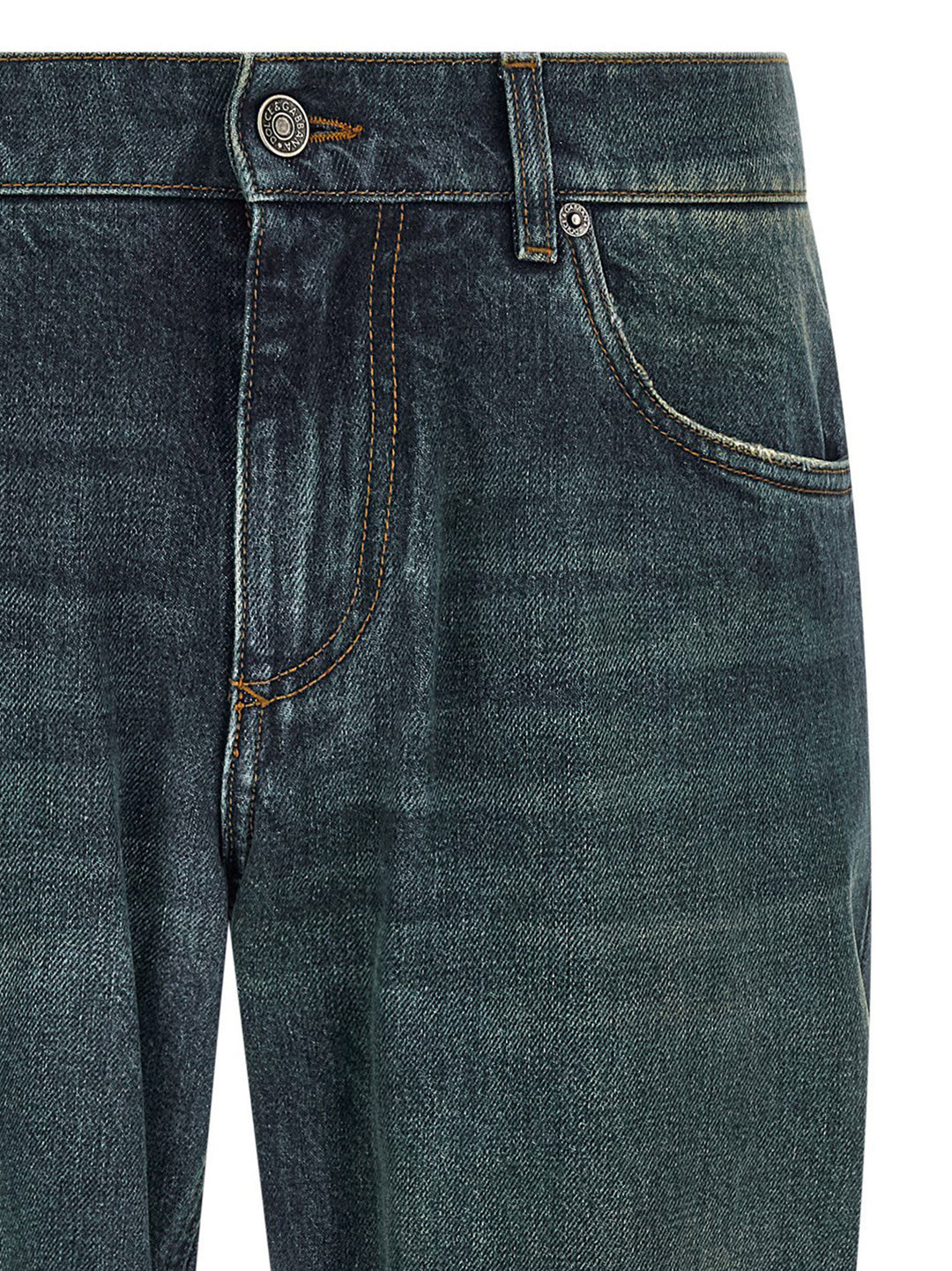 Dolce & Gabbana Logo Tag Jeans - Blu | 033d2da7b85d8fc48d13f3ea4c8d20fb01d3dffb