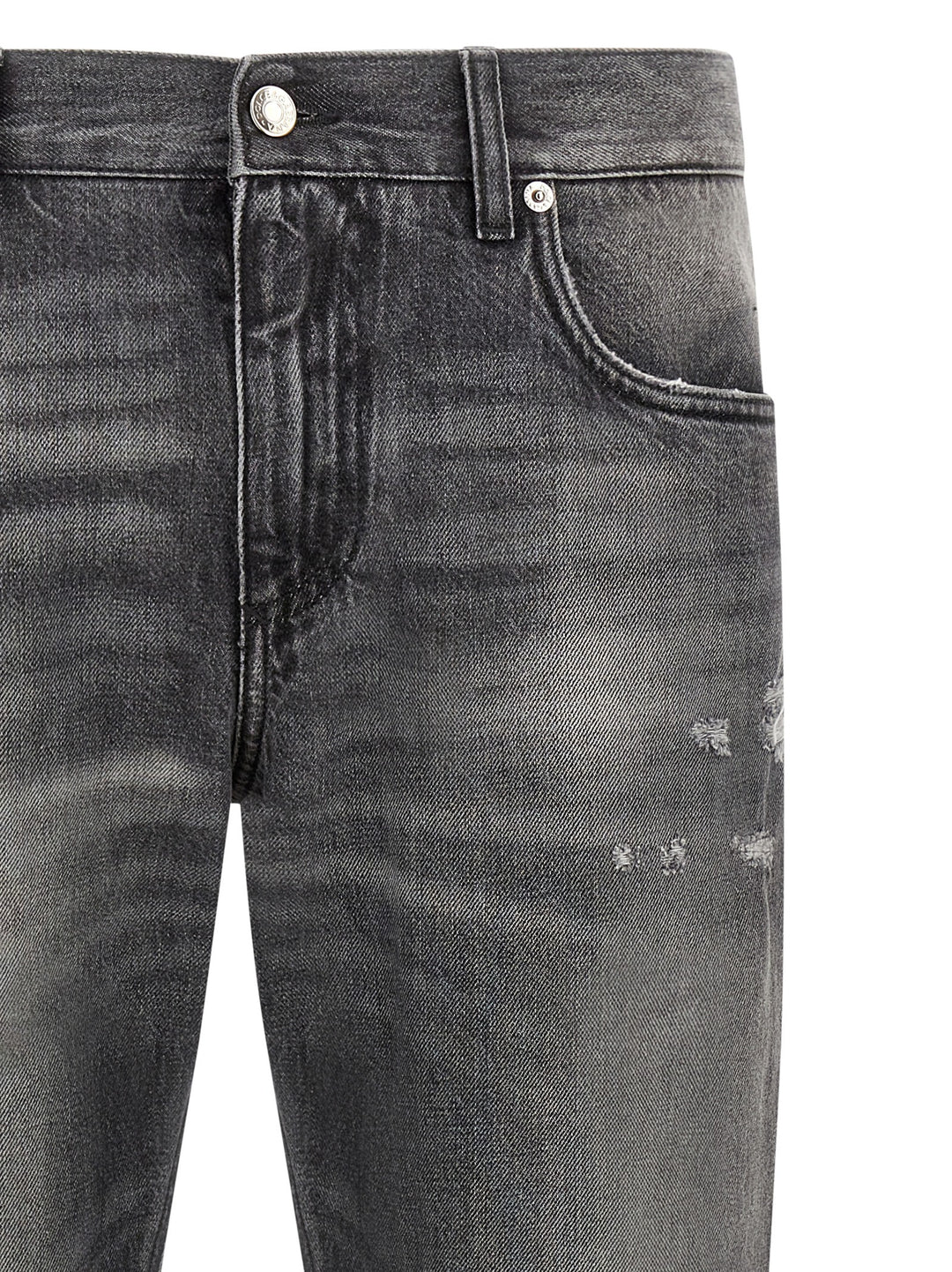 Dolce & Gabbana Distressed Jeans - Grigio | bd9877bf1ce078d0291753f356f4601542a0b041