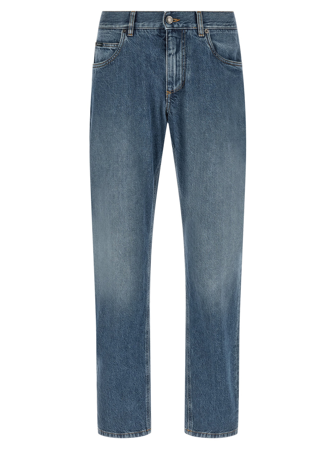 Dolce & Gabbana Heraldic Embroidery Jeans - Blu | 6ff2345ceb97cfc028553615cc722ee79236f236