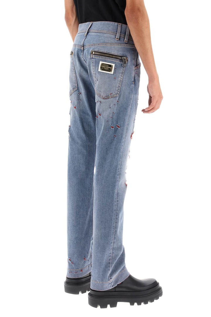 Jeans Re Edition Con Dettagli Destroyed