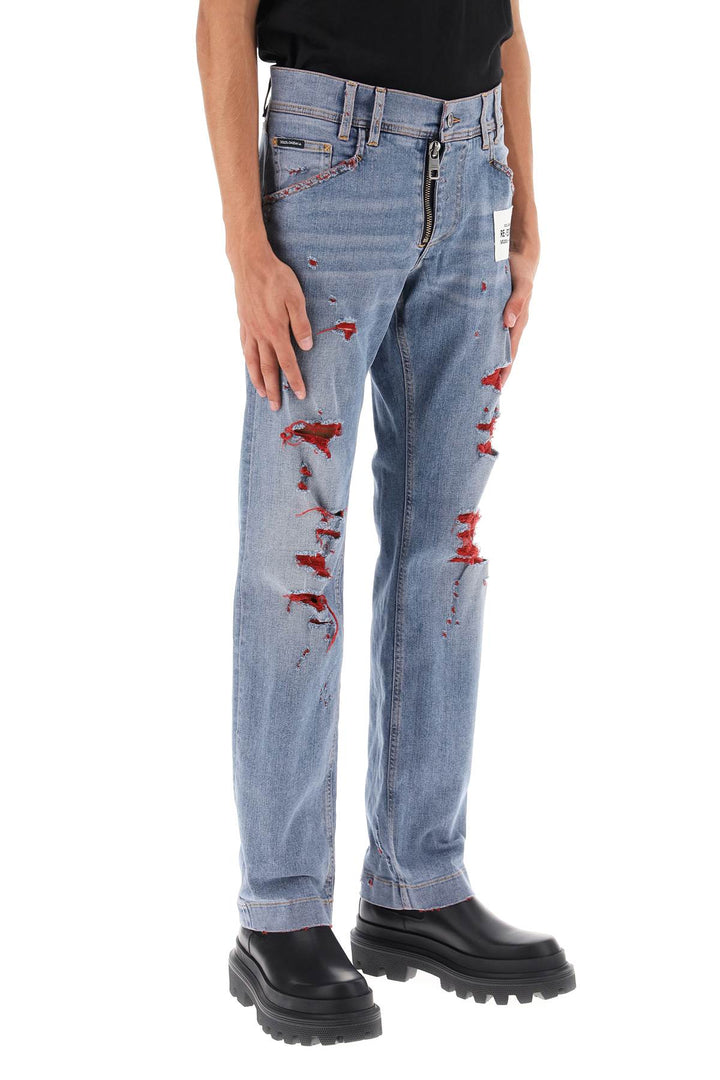 Jeans Re Edition Con Dettagli Destroyed