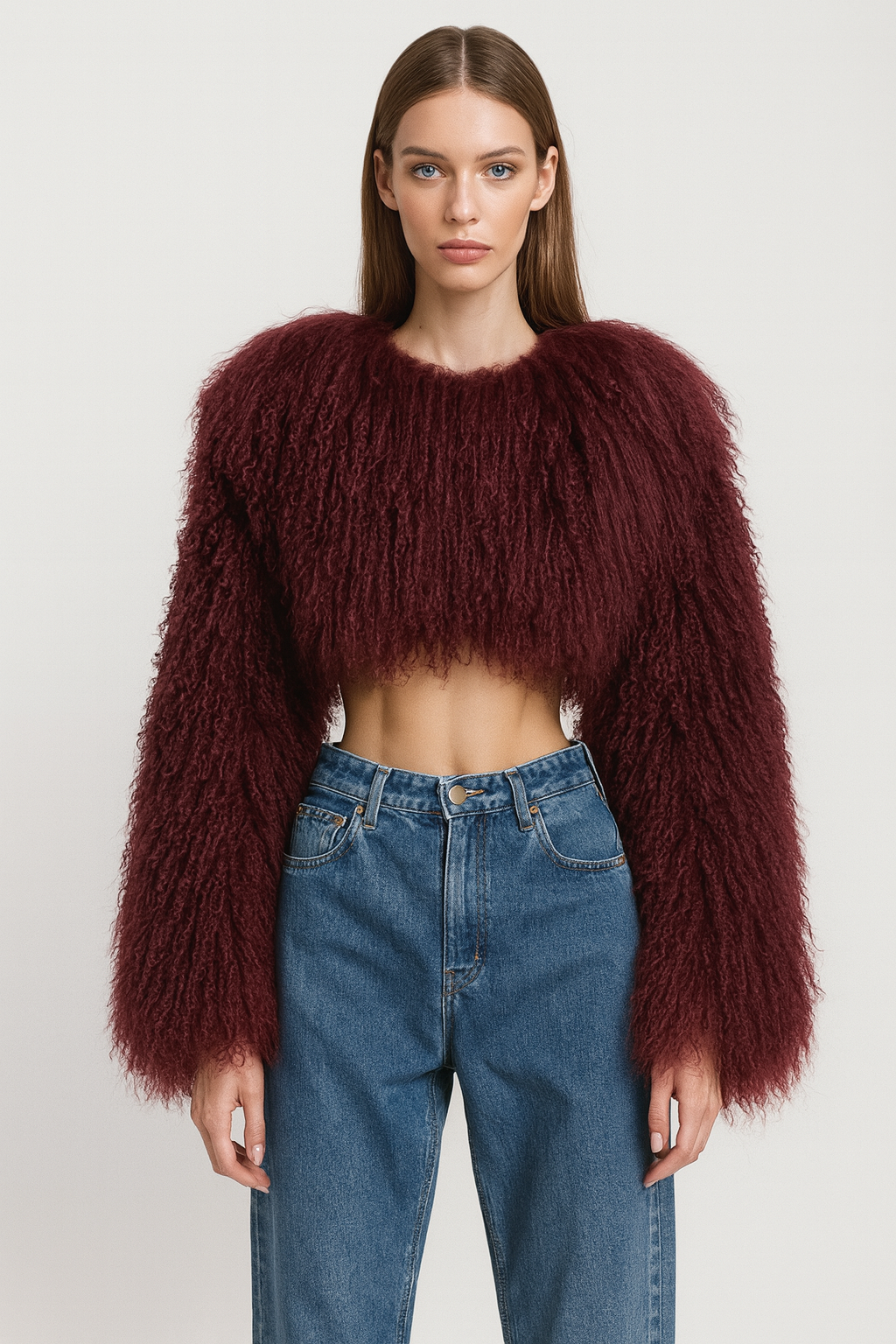 Giacca Elonoir Borgogna in Mongolia