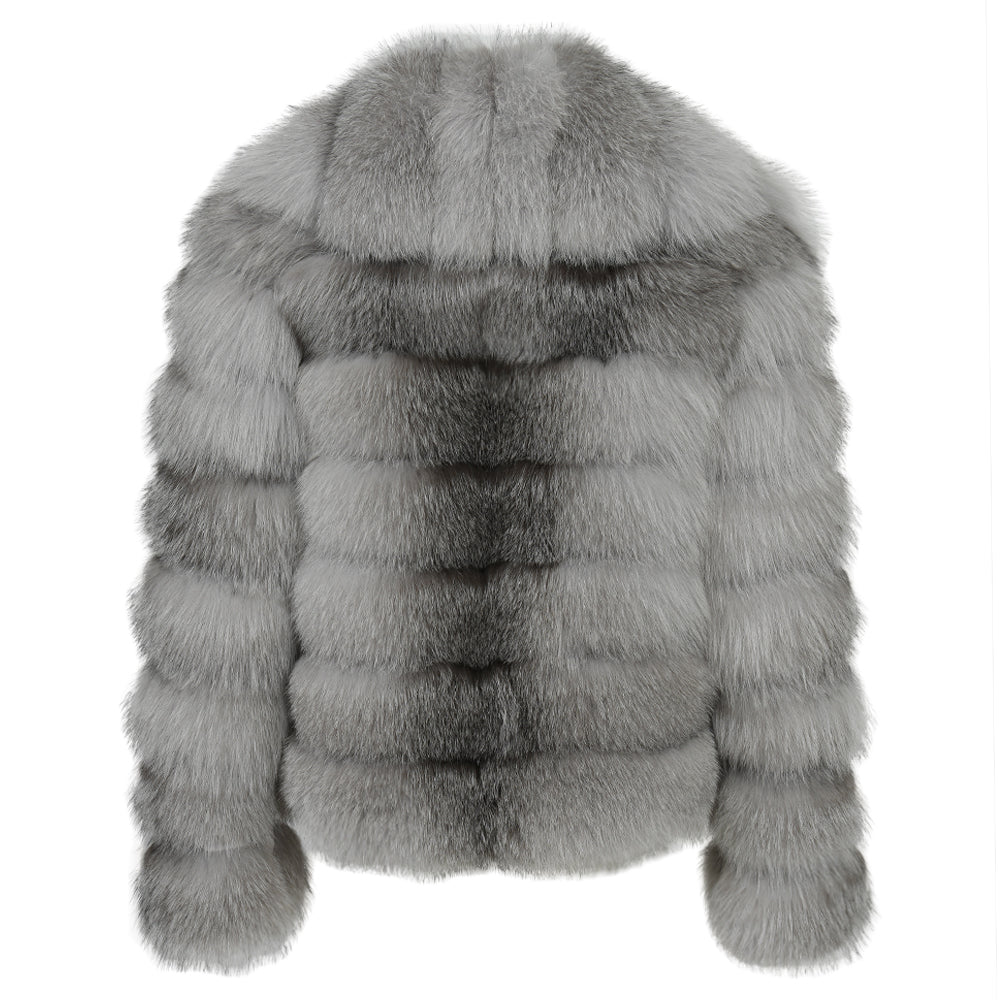 Giacca Ghiaccio Silver Fox in Pelliccia di Volpe