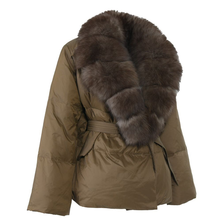 Giacca Zephyr Marrone con Pelliccia