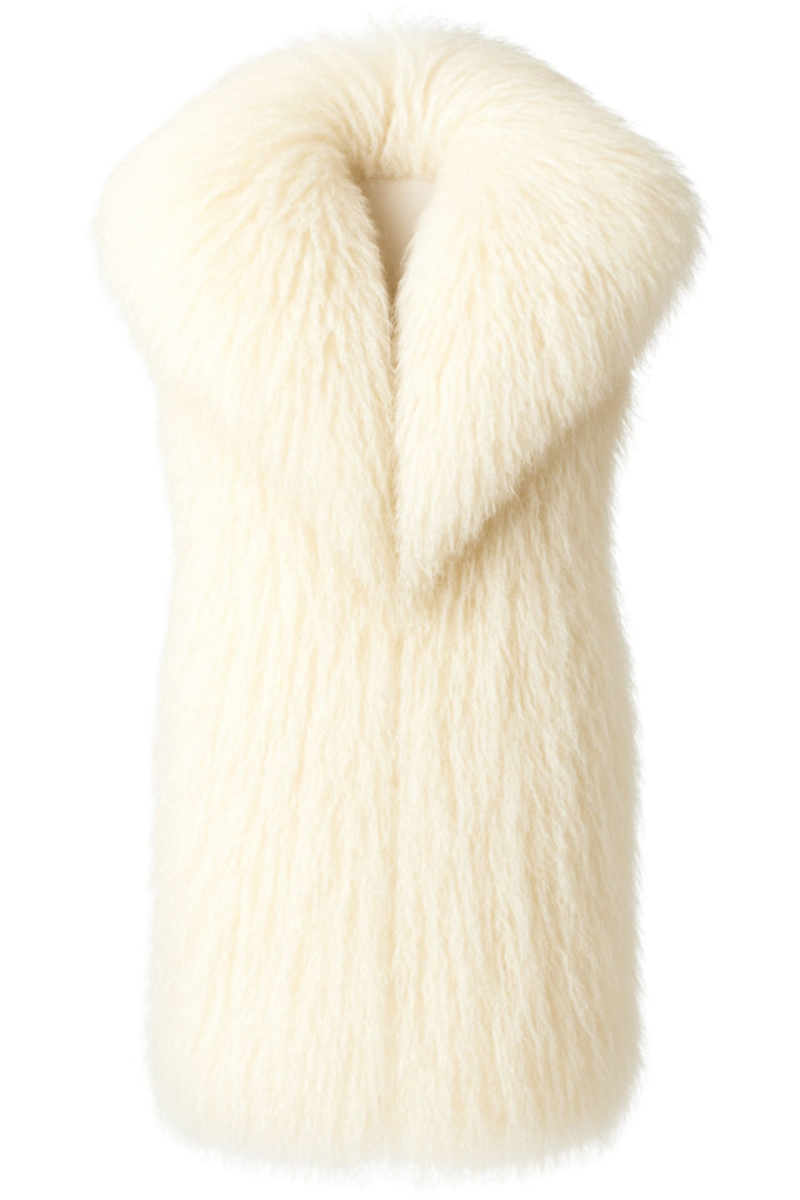 Gilet Tania Beige in Mongolia