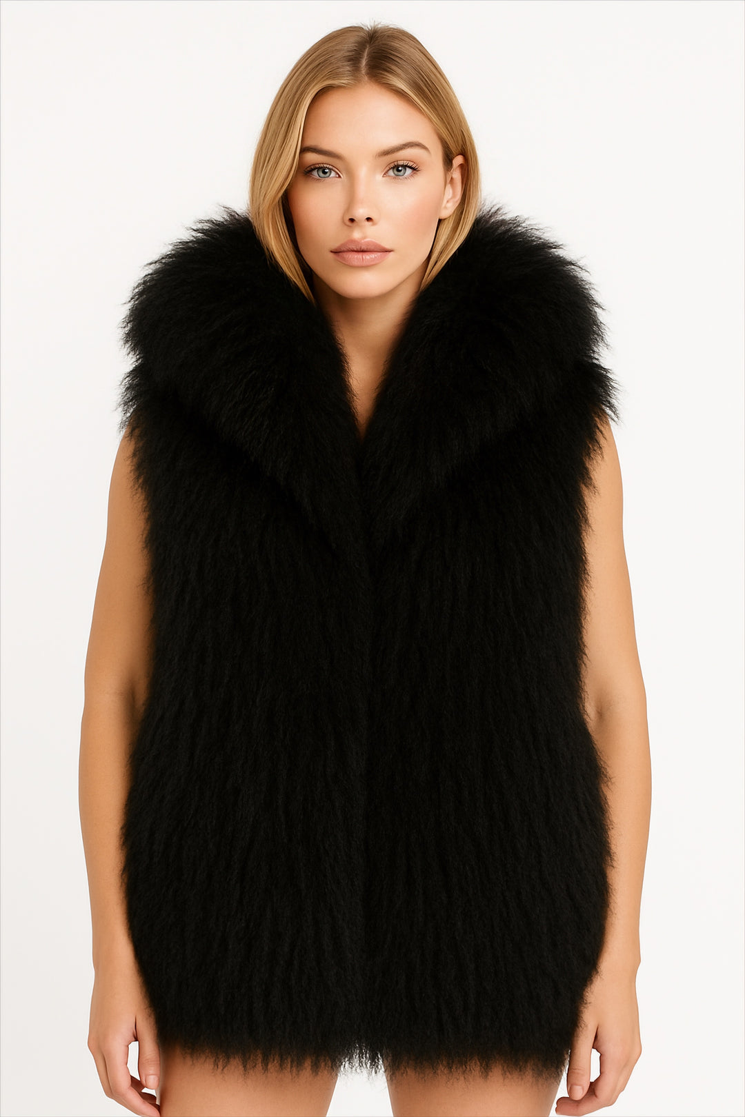 Gilet Tania Nero in Mongolia