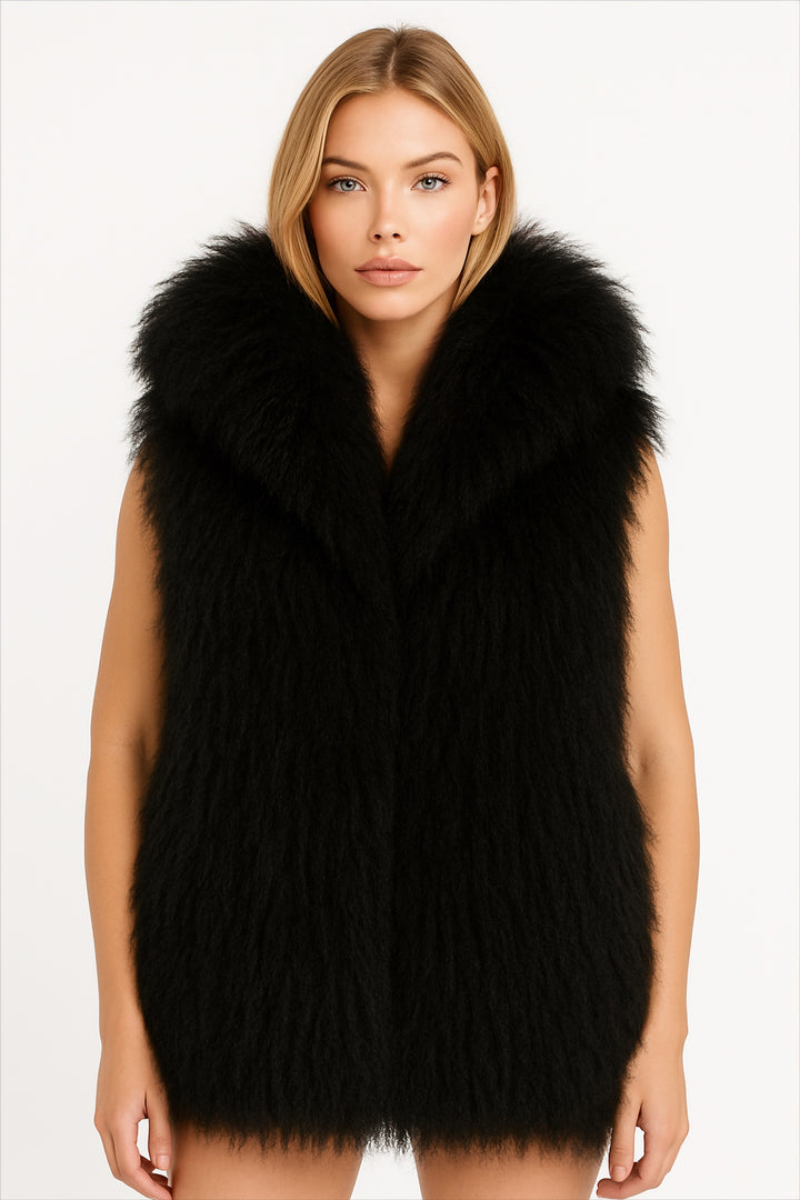 Gilet Tania Nero in Mongolia