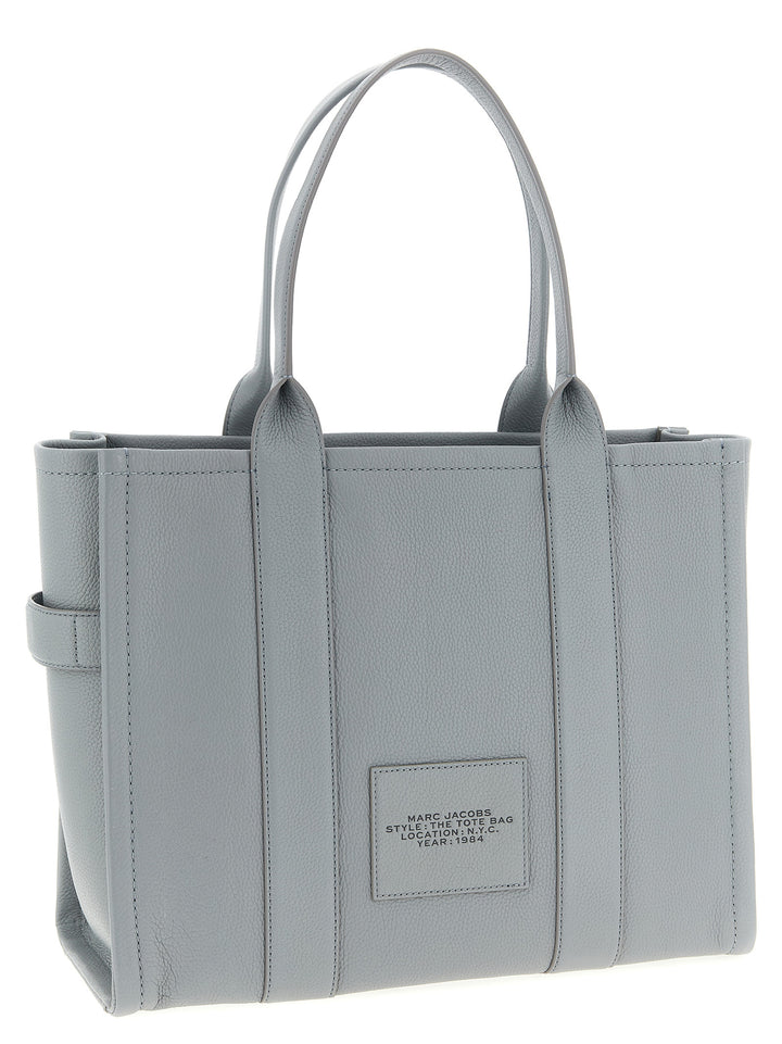 Marc Jacobs The Leather Large Tote Tote - Grigio | 759c434a2d8c5971107fe0df1970b1ce4bace119
