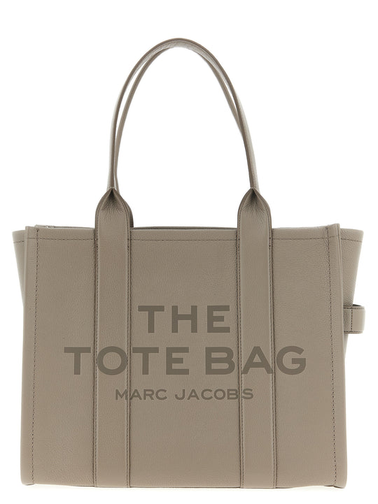 The Leather Large Tote Tote Grigio
